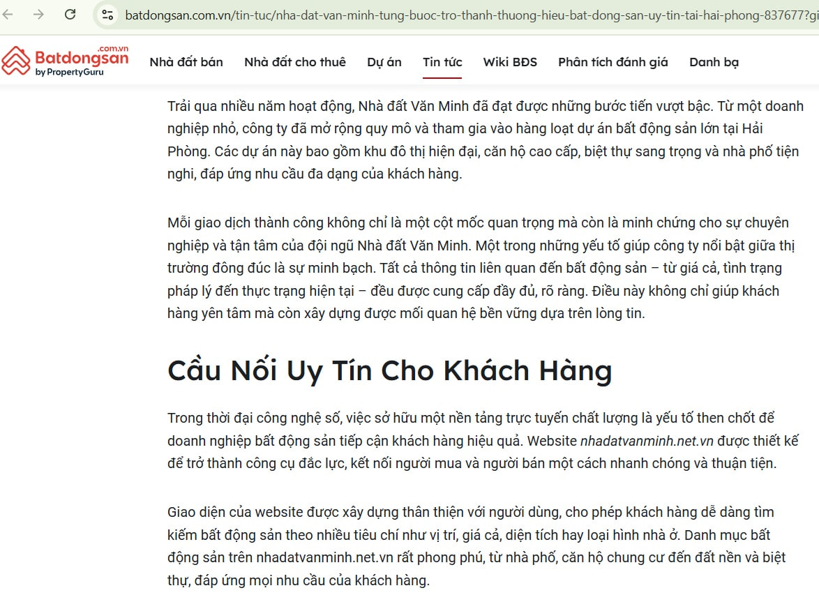 Nhà đất Văn Minh - batdongsan.com.vn