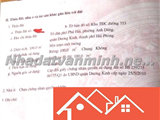 Chuyển nhượng lô đất vị trí đắc địa tại khu TĐC Phú Hải – Sao Đỏ, quận Dương Kinh, Hải Phòng 